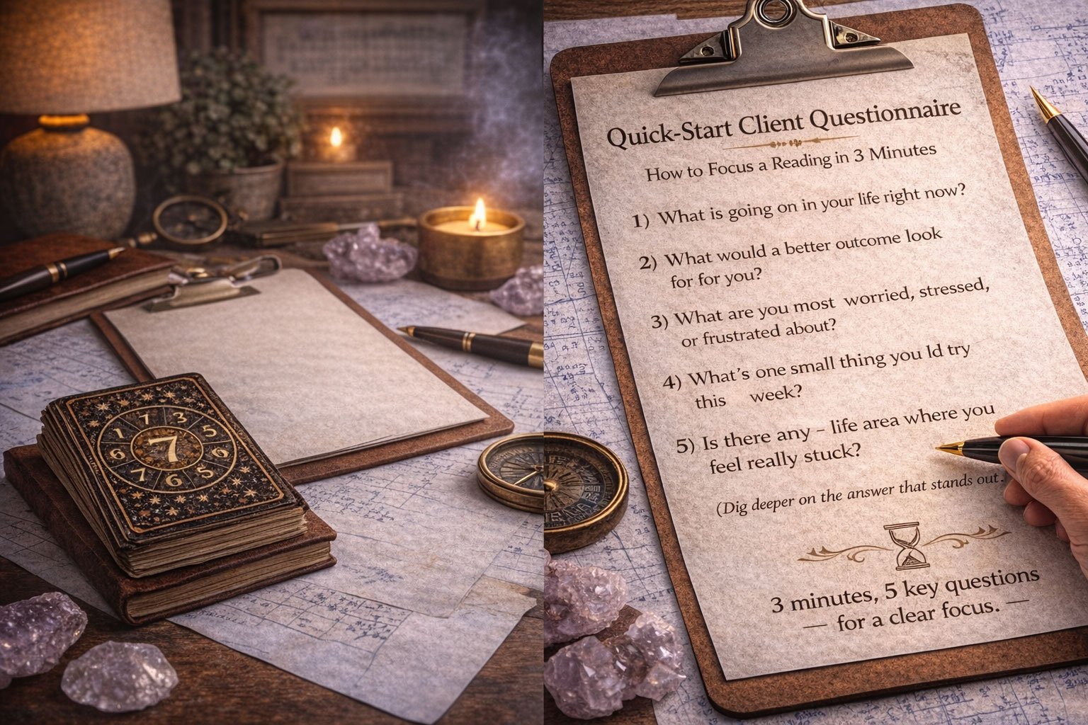 שאלון פתיחה של 3 דקות שמכוון את הקריאה: 5 שאלות שמונעות בלבול, מחדדות מטרה, ומייצרות תוצאה