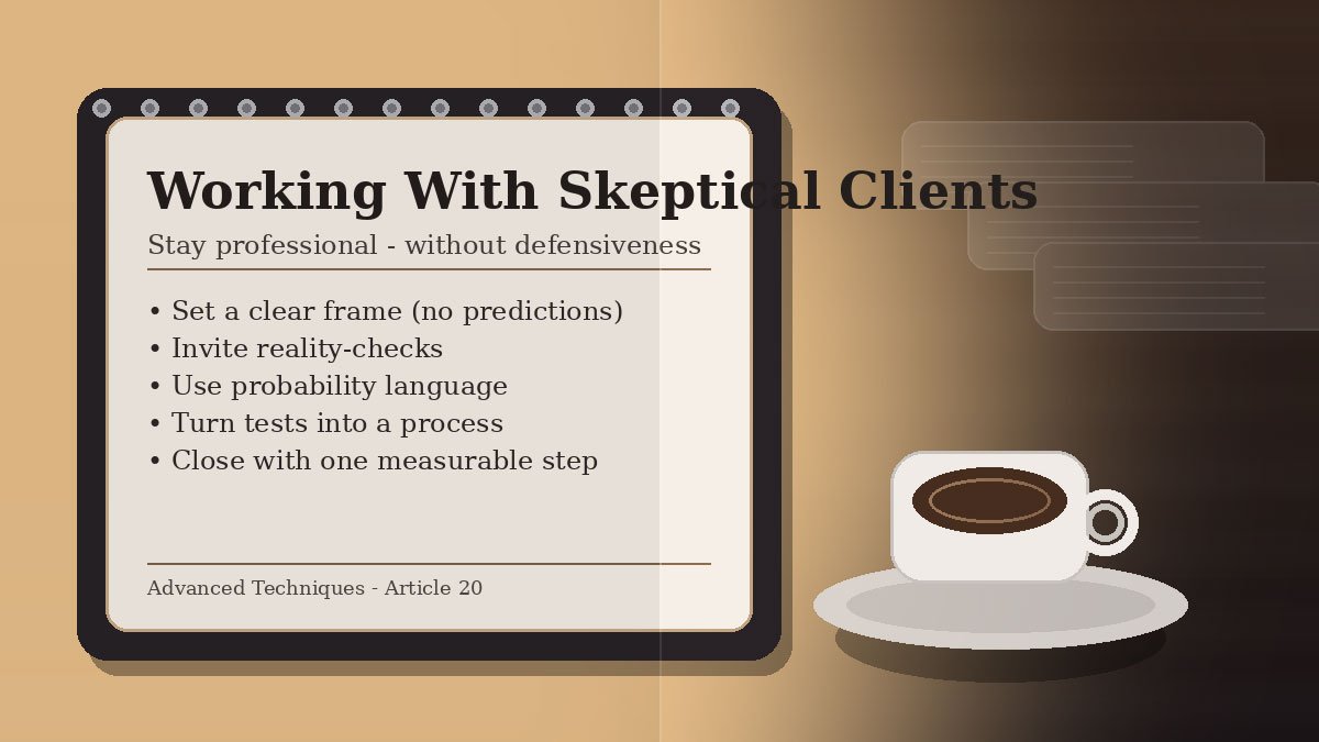 איך לעבוד עם לקוח סקפטי בלי להתגונן ובלי להתפשר על מקצועיות
