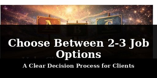 איך לעזור ללקוח לבחור בין 2-3 אופציות עבודה