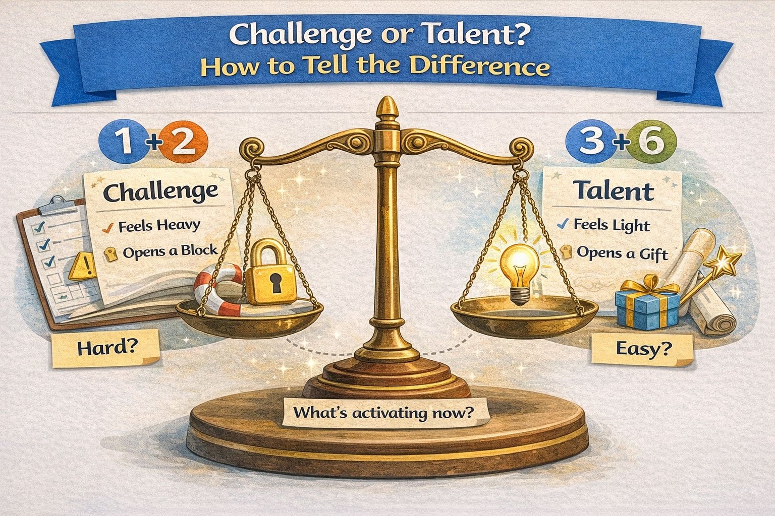 איך להבדיל בין כישרון לאתגר כששני מספרים נותנים מסר דומה