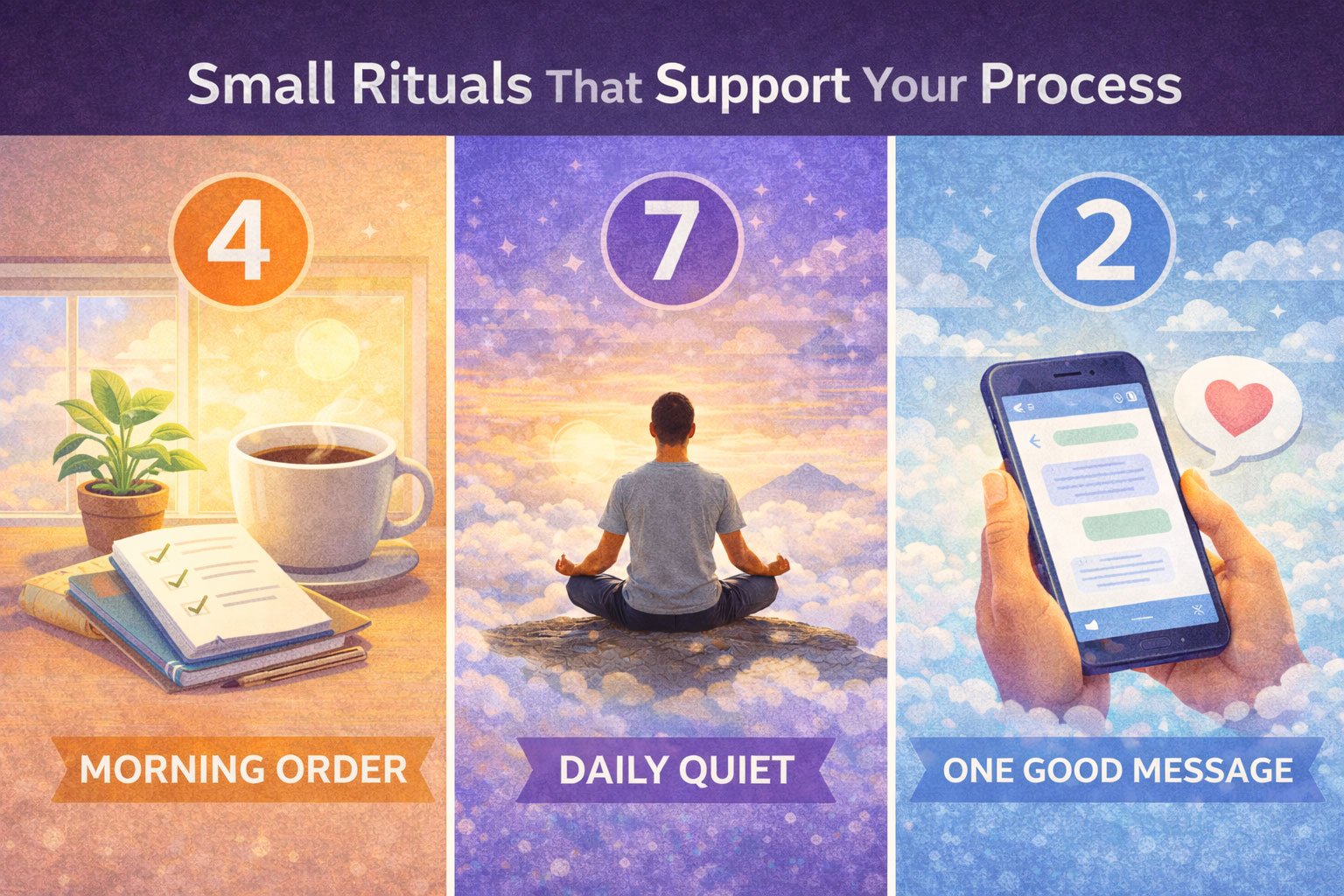 טקסים קטנים שעוזרים לתהליך (לא "קסמים") - טקסים נומרולוגיים לקרקע, כיוון ותנועה